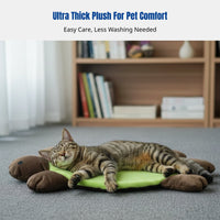Autumn and Winter Plush Pet Bed for Dogs and Cats, Thickened, Warm, Turtle Shape, Wholesale, Blanket or Toy Included