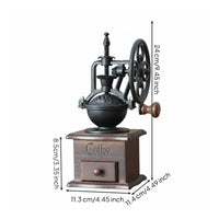 No Electricity Required Wheel Coffee Grinder Adjustable Coarseness Manual Coffee Grinder Ceramic Burr for Home Baristas