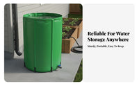 Large Capacity Rainwater Harvester Leak-Resistant Foldable Rain Barrel Leak Resistant Foldable Outdoor Water Tank for Gardeners, Homeowners, Garden