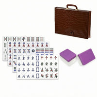 37-Size Mahjong Tiles Standard Composition Hong  -Style Mahjong Set Smooth