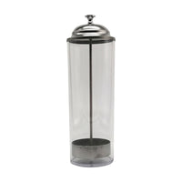 Drinking Tube Holder dispenser with Stainless Steel Lid Countertop Drinking Tube Holder dispenser with Lid Convenient for Cafe