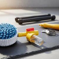 Rotating Car Wash Brush High Pressure Long Handle Car Wash Mop Scratch Chenille for Driveway