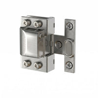 Mounting Plate Glass Cabinet Door Hinge Square Glass Hinge Quiet-Close Closing Home Hardware
