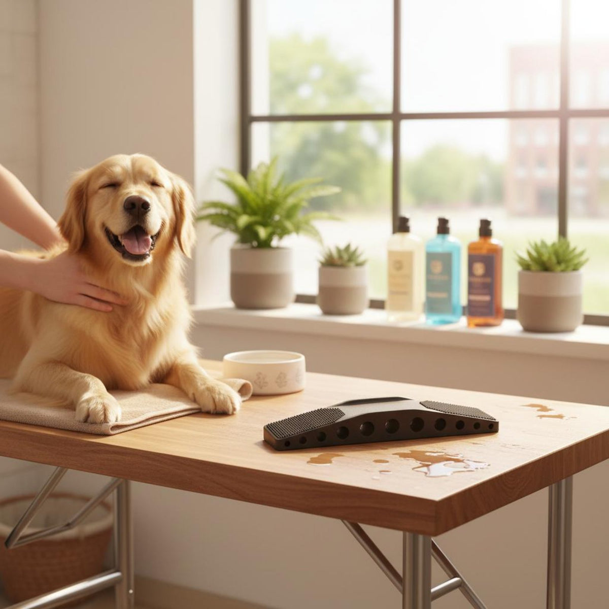 Multi-Pet Use 6 in 1 Horse Grooming Brush Skin-Friendly Horse Massage and Grooming Tool Lightweight Rubber Curry Comb Ergonomic Design for Bathing