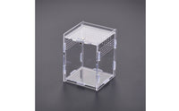 Front-Opening Acrylic Reptile Enclosure Escape-Proof Reptile Enclosure with Door Ventilated Acrylic Terrarium Transparent for Breeders, Home, Breeding Room