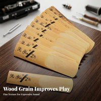 10 Pieces Unmounted 2.5 Strength Saxophone Vibrator Tapered Cut Natural Cane Saxophone Vibrator Rounded Tip Wind Instrument Part