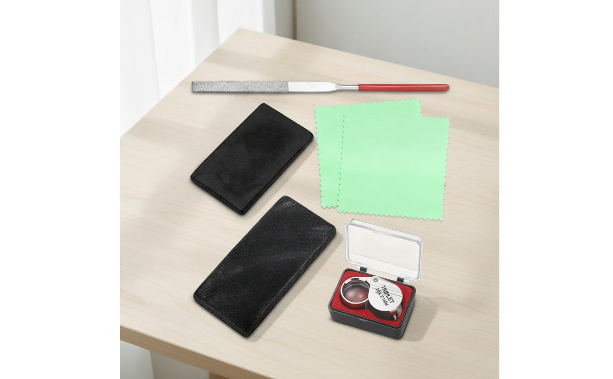 6 Pieces Jewelry Testing Kit Easy to Use Jewelry Testing Kit with Polishing Cloth Premium for Collectors