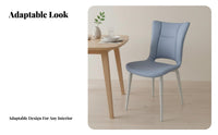 Light Luxury Aesthetic Upholstered Side Chair Minimalist Design Household Furniture Comfortable Padded Seat Indoor Furnishing Sturdy Frame for Restaurant Owners, Interior Designers, Dining Room, Kitchen, Home Office, Bedroom