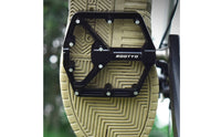 Three-Bearing Pedals with Anti-Skid Pins Aluminum Alloy Pedals with Traction Pins Wide Abrasion-Resistant for Cyclists, Commuters