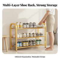 Space-Saving Multi-Tier Shoe Rack Sturdy Construction Narrow Shoe Cabinet Easy Assembly Large Capacity for Apartment Dwellers, Homeowners, Entryway, Small Areas, Hallway, Dorm Room