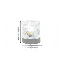 Stepless Dimming Water Wave Lamp Atmospheric Rechargeable Table Lamp Compact Home Lighting Cylindrical