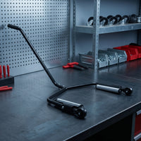 Tire Handling Trolley Wheeled Tire Trolley with Rollers Ergonomic for Hobbyists, Farmers, Workshops