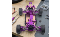 RC Car Chassis Kit Metal RC Car Frame with Shock Absorbers 1:14 Scale