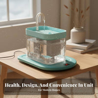 Constant Temperature Heating Cat Water Fountain Easy to Clean Automatic Pet Water Fountain Energy Saving for Cats, Dogs