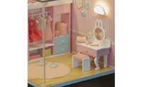 DIY Miniature House with Dust Cover Creative Miniature Room Set Collectible Model for Shelf