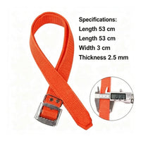 Adjustable Climbing Foot Strap with Metal Buckle Secure Strap Material Foot Loop Abrasion-Resistant Replacement Strap Portable for Climbers