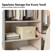 Stackable textile Clothes Box Sturdy Construction Household Storage foldable
