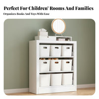 Sturdy and Long-Lasting Multi-Layer Bookshelf Versatile Design Freestanding Book Rack Heavy-Duty Bookcase Space-Saving for Students, Homeowners, Office Workers, children's Room, Study, Bedroom
