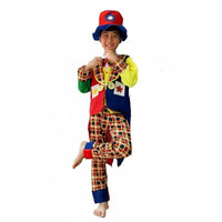 Kids Clown Costume Comfortable Kids Clown Costume Set Lightweight Colorful Clown Outfit for Halloween