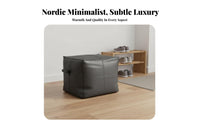 Nordic Design Round Pouf Soft Padded Seat paddinged Round Pouf Light Luxury Aesthetic Ottoman space-saving Size for Adults, Homeowners, Parents, Living Room, Entryway, Bedroom, inactiveice