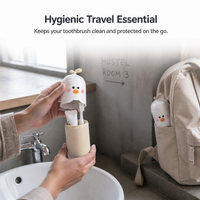 Creative Cactus Portable Travel Toothbrush Holder and Mouthwash Cup for Students and Couples