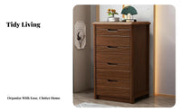Multi-Drawer Chest Fully Assembled Nightstand Modern Design for Parents, Renters