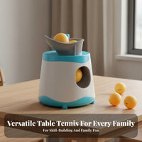 Solo Practice Table Tennis Pong Ball Machine Easy to Use Table Tennis Training Machine Lightweight Automatic Table Tennis Server Consistent for Children, Students, Beginners