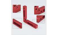 2 Pieces Anodized Woodworking Clamp with Scale Right Angle Woodworking Corner Clamp Versatile L-Shaped Clamping Square Accurate for Woodworkers, DIYers, Cabinet Assembly, Frame Alignment