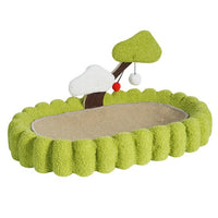 Money Tree Cat Toy with Large Oval Basin and Hemp Cat Nest Scratcher