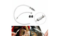Leak-Leak-Proof Seal Motorcycle Brake Bleeder Hose Universal Compatibility Single-Way Check Valve Bleeder Tube Easy to Use Hydraulic Clutch Bleeding Tool Aluminum Body for DIYers, Beginners, Garage, Workshop