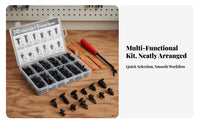 245 Pieces 240 Piece Car Retainer Clip Kit Universal Fit Car Body Clips Assortment Comes with Storage Box Automotive Push Pin Rivet Set