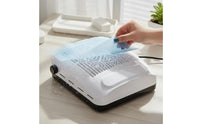 100 Pieces Cuttable Manicure Dust Collector Filter Lint-without Lint Non-Woven Dust Collector Filter High-Performance Filtration Disposable Nail Vacuum Sheet Hygienic for Manicurists, Beauty Parlor