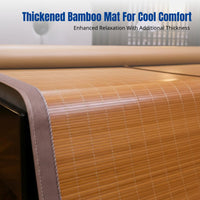 Double-Sided Bamboo Cooling Mat, Foldable Thick Rattan, Summer Dormitory, 2025 New Design