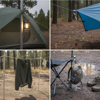 Outdoor Multi-functional Camping Light and Tissue Holder Clip