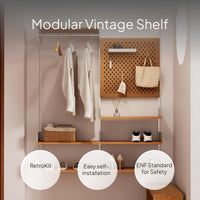 Modular Wall-Mounted Storage Rack for Home Display