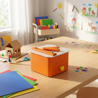 Electric Cardboard Cutter Child-Friendly Paperboard Cutter with Practice Sheets Oriented Craft Cutting Machine with Power Adapter for Kids, Home