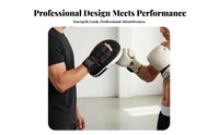 Ultralight Muay Thai Precision Target Lightweight Boxing Hand Target Microfiber Leather Round Striking Pad Shock Absorbing for Combat Artists, Fitness Enthusiasts, Athletes, Training, Gym, Dojo
