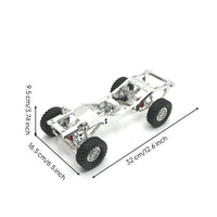RC Car Chassis with Servo Arm Metal RC Crawler Chassis Aluminum Frame for Hobbyists