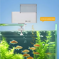 Programmable Timer Automatic Aquatic Pet Feeder Moisture-Proof Design Auto Aquatic Pet Food Dispenser Anti-Clogging Timed Aquarium Feeder Quiet Operation for Office