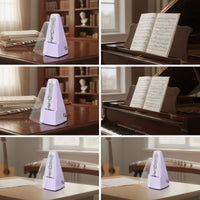 Wind-up Mechanical Metronome Batterybattery-Independent Metronome with Accent Bell Accurate Tempo Keeper Adjustable for Pianists, Music Students, Guitarists, Piano Practice
