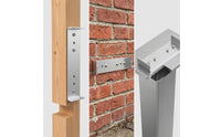 2 Pieces Aluminum Mailbox Mounting Bracket Metal Mailbox Bracket with Screws Long-Lasting Hardware Sturdy for Homeowners, DIYers, Post, Outdoor