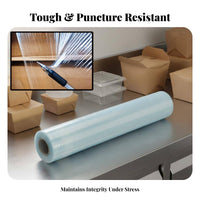 Mini Stretch Wrap Roll High Stretchability Stretch Wrap Film PE Close Ing Film Strong Adhesion Auto-Adhering for Storage