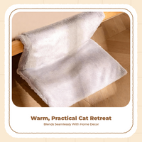 Cat Swing Bed, Plush Hanging, Winter Warmth Enclosure