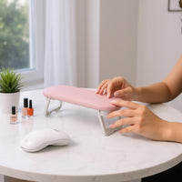 Nail Hand Pillow Oval Top Nail Hand Rest Manicure Arm Rest Pillow Portable Beauty Accessory Soft Feel