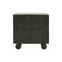 Vintage Inspired Bedside Storage Unit stylish design Wavy Front Cabinet adaptable Use Nightstand sturdy Construction for Homeowners, Apartment Dwellers, Adults, Bedroom, Entryway, Living Room, Hallway