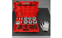 Bushing Tool Kit with Carrying Case Universal Pull and Press Sleeve Kit Bushing Removal Tool for Mechanics, Garage