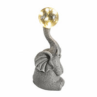 Elephant Statue with Ambient Elephant Lamp Whimsical Ornament for Entryway Table