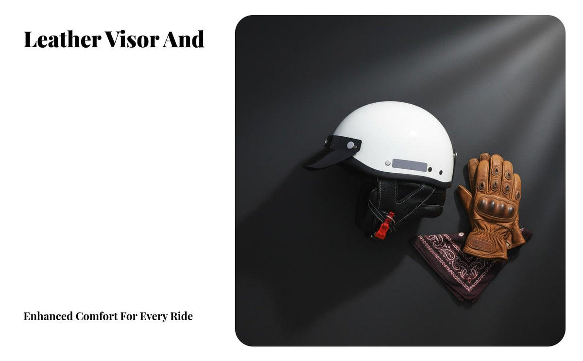 Japanese Design Bowl Helmet 3C Certified Retro Half Helmet Quick Release Buckle Guard Headwear for Cruiser Riders, Summer Riding, City Commuting