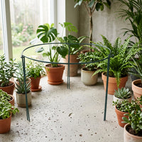 Plant Stand and Supports for Outdoor Plants, Iron Tomato Cage for Garden, Green Metal Plant Supports for Indoor Plants, Monstera Plant Support