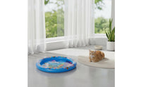 Blue Base Shark Pet Water Bed Interactive Inflatable Pet Water Bed Enrichment Inflatable Cooling Pad Portable for Pets